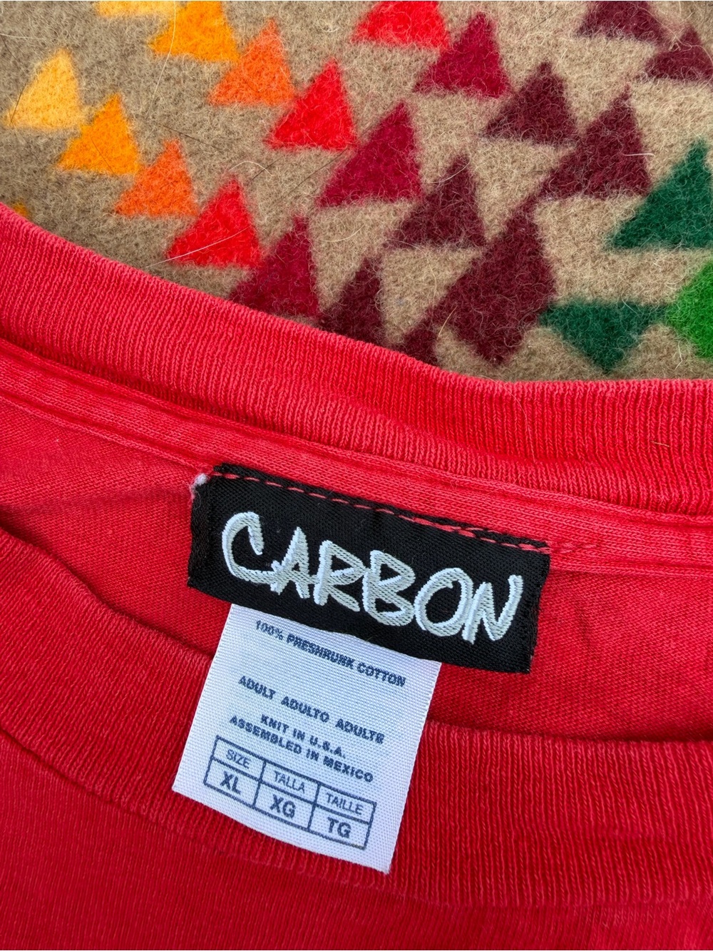 Junk Food Clothing Red Graphic Tee with Bold Black Lettering - Picture 3 of 3